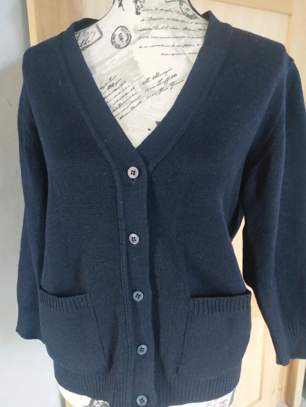 Cardigan azul marino, Damart T40 – photo 5